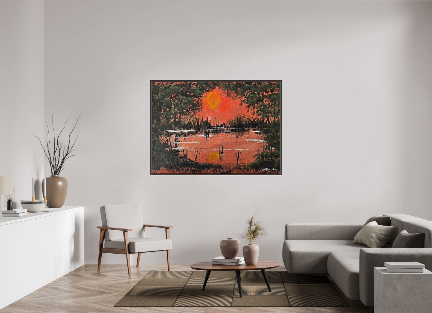 Sunset on the marsh