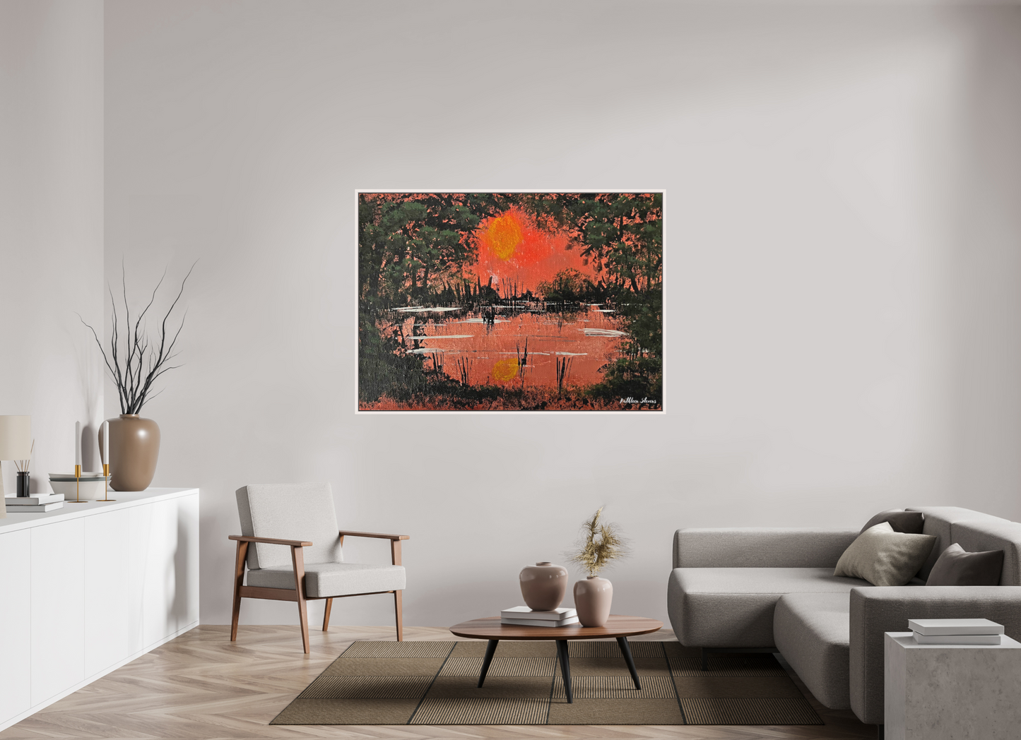 Sunset on the marsh
